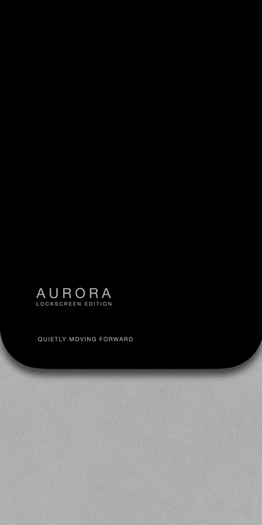 Black Minimal Aurora Wallpaper