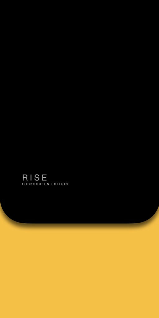 Black and Yellow Rise Wallpaper